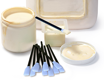 Wax Resist Foam Brush - Medium 0.5” (10pcs)