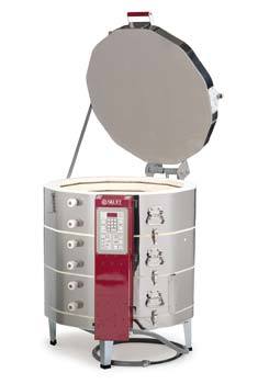 This kiln is perfect for low fire pieces. The 10 cubic foot firing chamber makes it ideal for schools, contemporary studios and production bisque companies. When coupled with an EnviroVent, a kiln controller, it gives precise repeatable firings.