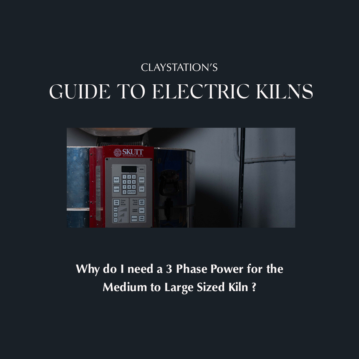 When do I need a 3 phase connection for an electric kiln?