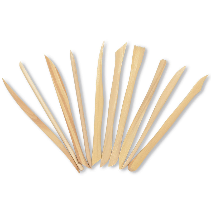 Wooden Pottery Tools 10 pcs/set ( NT-PTW10 )