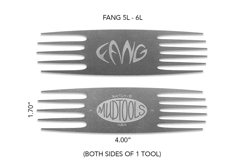 FANG Large Stainless Steel Scoring Tools ( Tine Number 5l-6l )