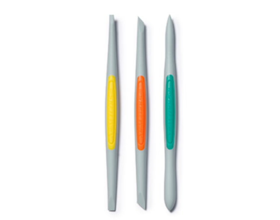 CFFS3 - Clay Finishing Tools (Small): Flex-Firm Silicone Set (3pcs)