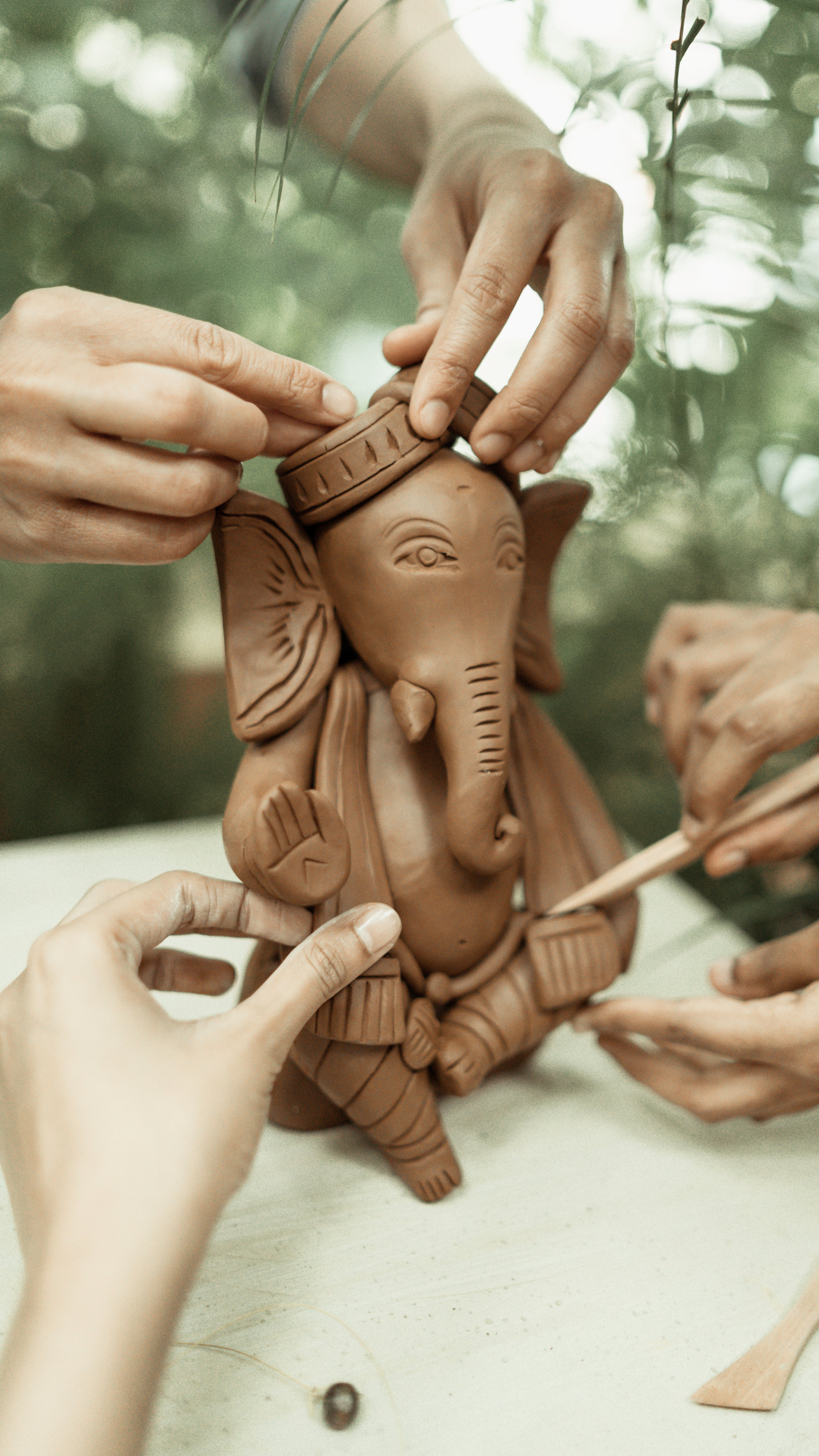 Red Earth Clay for Ganesha Idol Making (1 kg Pack)