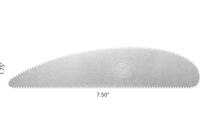 Extra Long stainless steel Scraper with 10 teeth per inch (coarse edge)