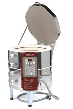 This compact kiln is suited for home studios, and powers up to Cone 10 power making it perfect for porcelain firings.