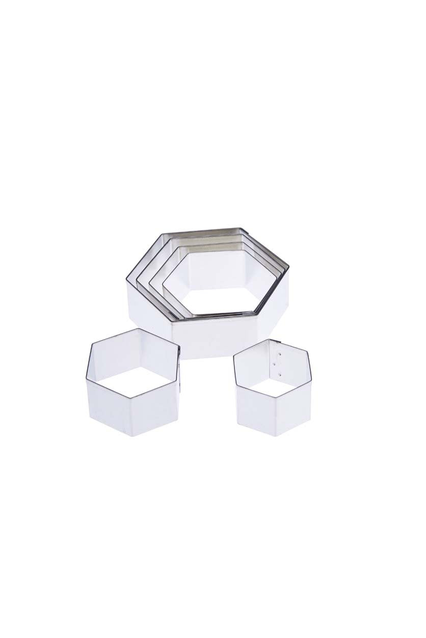 Tin Plate Pattern cutter -6pcs (Hexagon set)