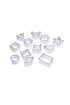 Tin plate pattern cutter- 13pcs ( various shaped)